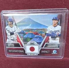 Topps 2024 Bowman Chrome International Impact II-1 Ohtani Yamamoto Dodgers
