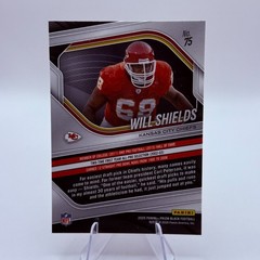 Will Shields 2025 Panini Prizm Black #75 Kansas City Chiefs Card NFL Football