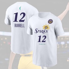 NEW – Rae Burrell #12 Los Angeles Team Sparks 2026 Player Name & Number Fan Look
