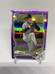2021 Topps Bowman Chrome Brooks Gosswein #BDC-21 Purple Refractor /250 – (BP)