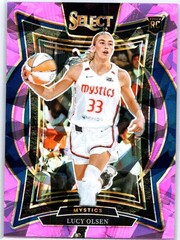 2025 Panini Select WNBA #40 Lucy Olsen Pink Ice Prizms