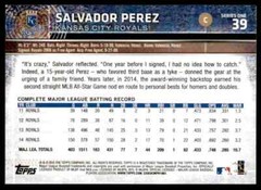 2015 Topps Series 1 Salvador Perez #39 Kansas City Royals