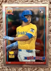 2026 Topps Chrome Baseball Roman Anthony 75th Refractor #91CB-19 Red Sox RC
