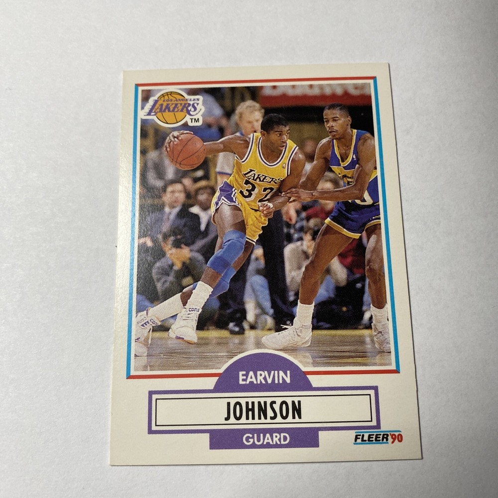 1990-91 Fleer Earvin Magic Johnson #93 Lakers HOF