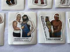 1985 Titan Sports WWF Puffy Stickers Lot of 15 Hulk Hogan Iron Sheik Lou Albano