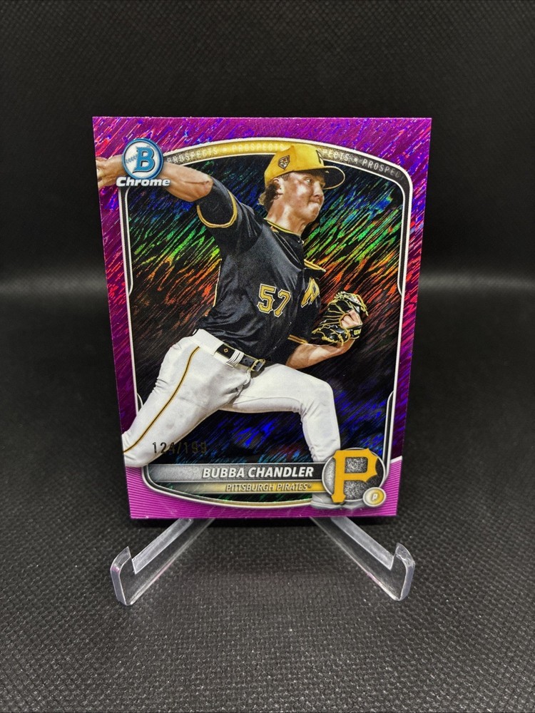 2025 Bowman Chrome – Bubba Chandler – Fuchsia Shimmer Refractor /199! #BCP-171