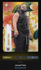 Jacob Fatu – Gold 50cc Blossoming Legendary – Topps Slam WWE SummerSlam 26