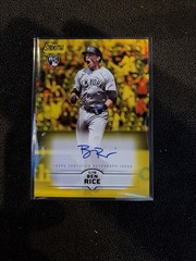2025 Topps Stadium Club Ben Rice RC Yellow Rookie Auto SP #SCBA-BR MINT