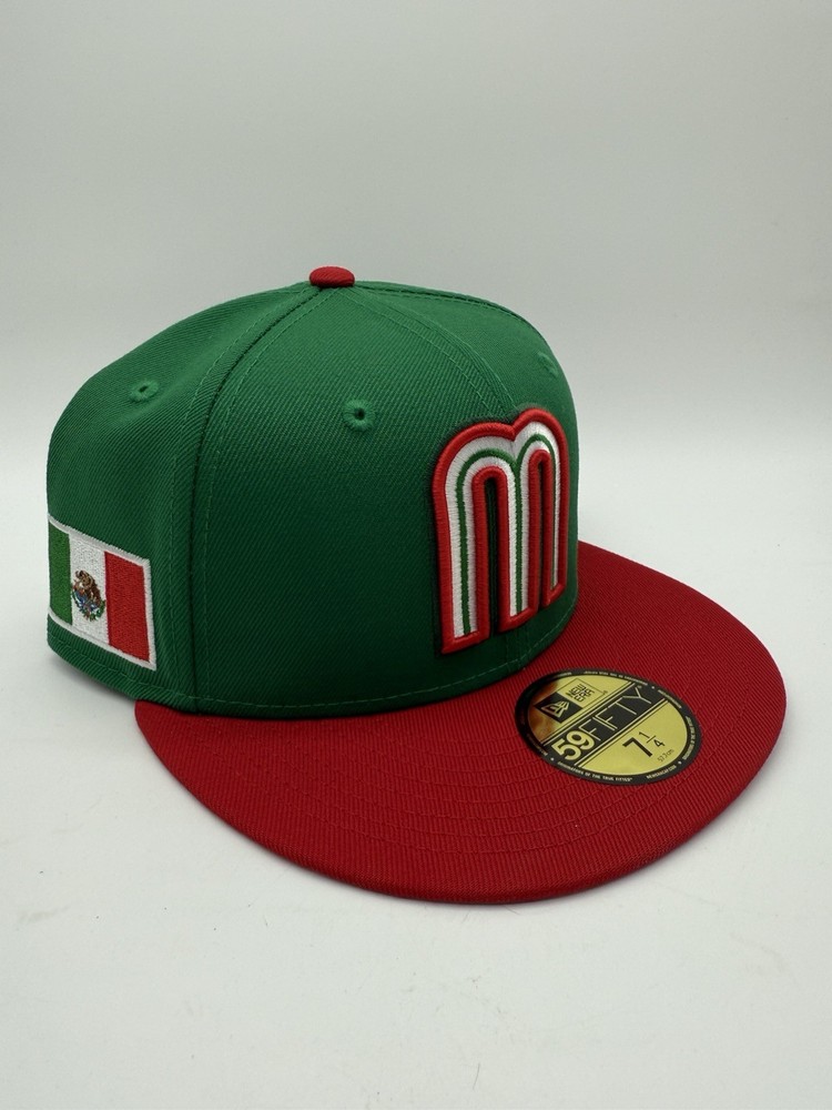 New Era 2026 Mexico 7 1/4 World Baseball Classic 59FIFTY Fitted Hat Green/Red