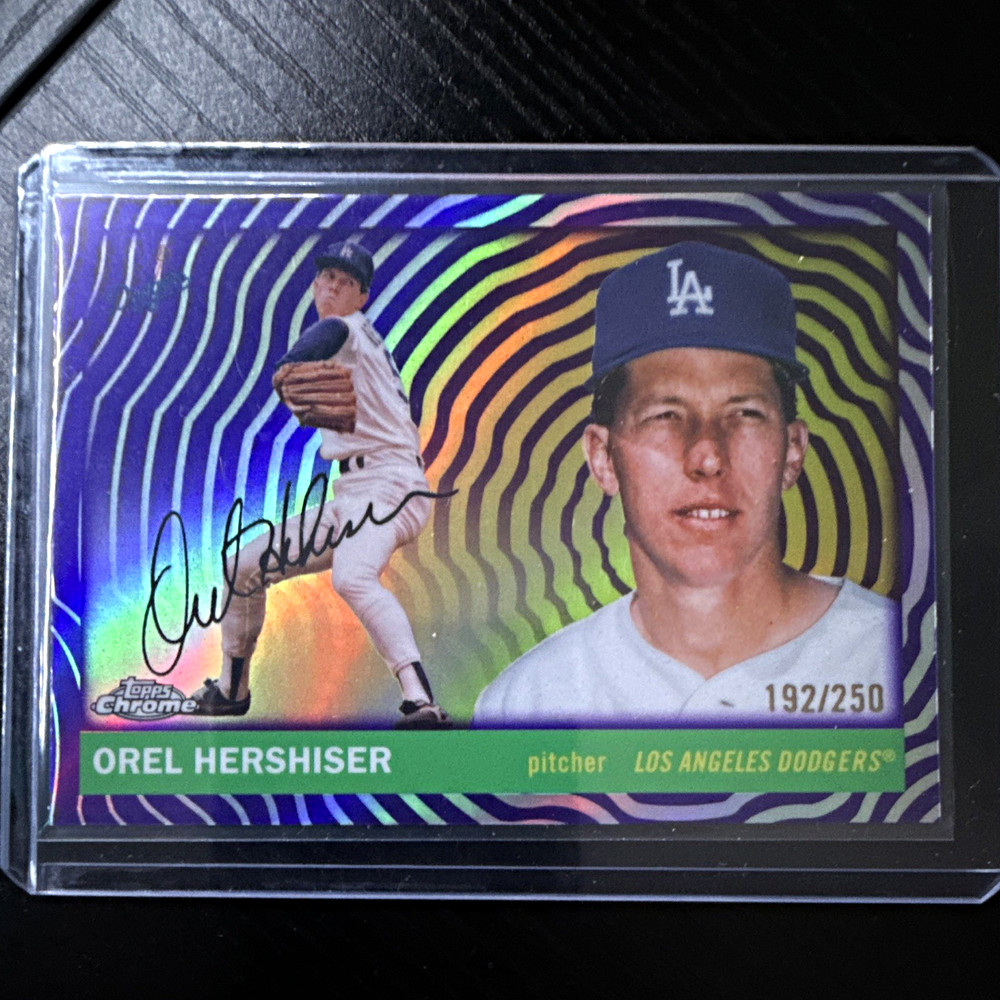 #488 Orel Hershiser 2025 Topps Chrome Platinum – Purple Vibrations 192/250