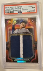 Yoshinobu Yamamoto /18 Rookie Jumbo Relic 2024 Topps Triple Threads Large Patch