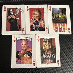 WCW nWo Wrestling 6 Card Lot Sting Goldberg Nitro Girls Hollywood Standard
