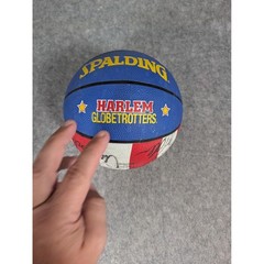 Spalding Harlem Globetrotters Mini Basketball Red White Blue Printed Signatures