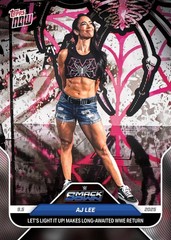 2025 Topps Now WWE #92 AJ Lee SmackDown