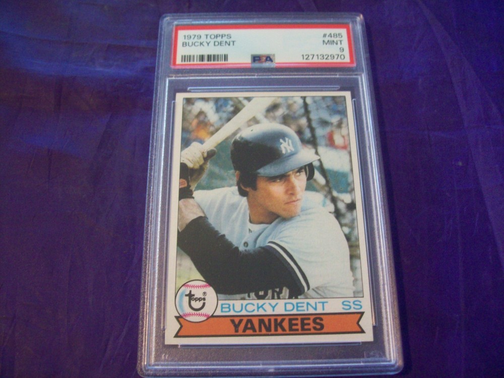 1979 TOPPS #485 BUCKY DENT (YANKEES) PSA 9