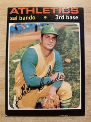 1971 Topps Baseball Card #285 Sal Bando