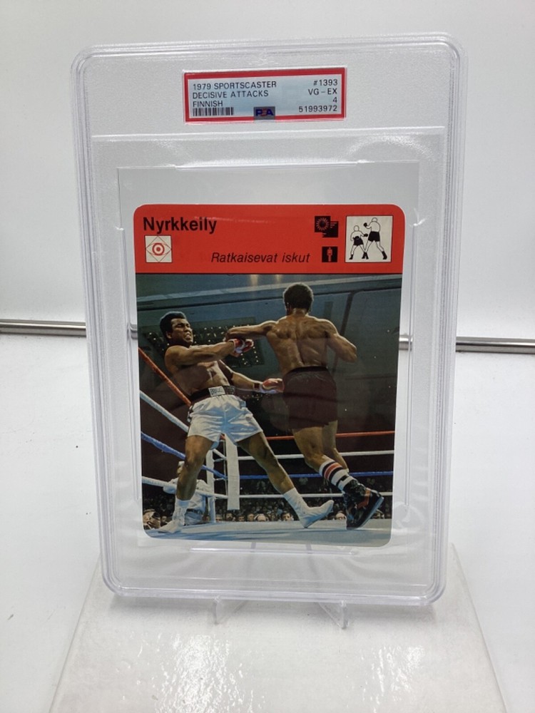 1979 Sportcaster Finnish #1393 Muhammad Ali PSA 4