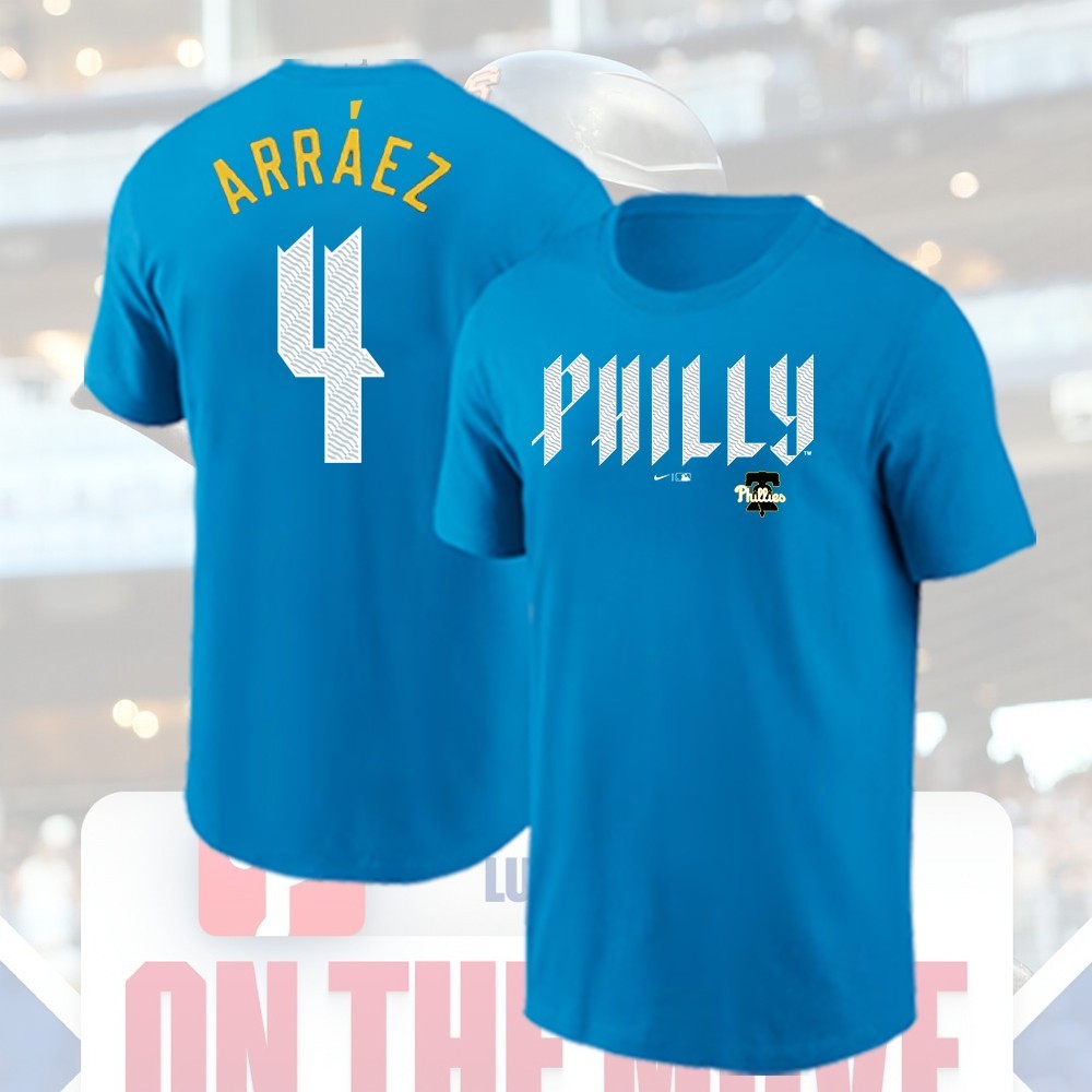 HOT – Luis Arraez #4 Philadelphia Phillies 2026 Player Name & Number S-5XL Fans