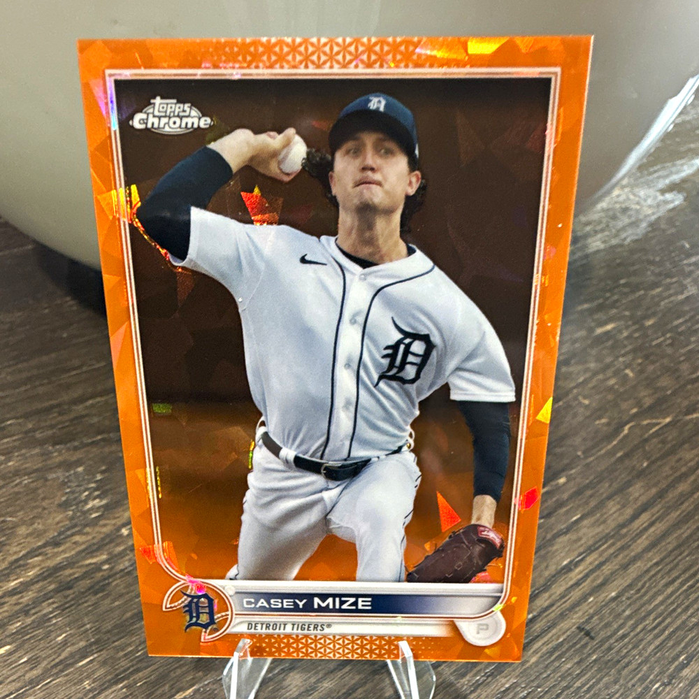 Topps 2022 Chrome Sapphire Casey Mize Orange /25 Detroit Tigers #431