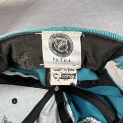 San Jose Sharks Reebok Hat Adjustable New NHL Blue Black White