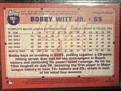 Topps 26 Insert Bobby Witt Jr. Kansas City Royals T91-3 Baseball Card LUCKY #13!