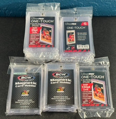 Lot of 20 Ultra PRO & BCW One Touch Magnetic Card Holders – Brand New