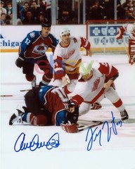 DARREN MCCARTY & CLAUDE LEMIEUX signed 8×10 Fighting Photo reprint !