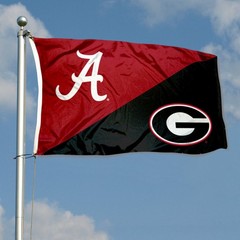 Alabama vs Georgia House Divided 3×5 Flag Banner