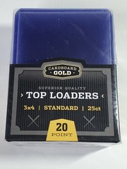 25 Standard 3 X 4 Ultra Clear Rigid Pro Top Loaders Cardboard Gold – Supplies