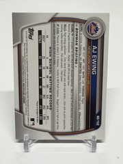2023 Bowman Draft AJ Ewing 1st Prospect Gold /50 NY Mets
