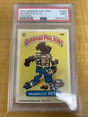 RARE 1986 GARBAGE PAIL KIDS STICKERS #149b INCOMPLETE PETE SERIES 4 PSA 9 MINT!