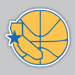 Golden State Warriors Vinyl Sticker/Decal -Western -NBA Basketball – California