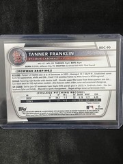 Tanner Franklin 2025 Bowman Draft Chrome Gold Geometric Refractor 34/50