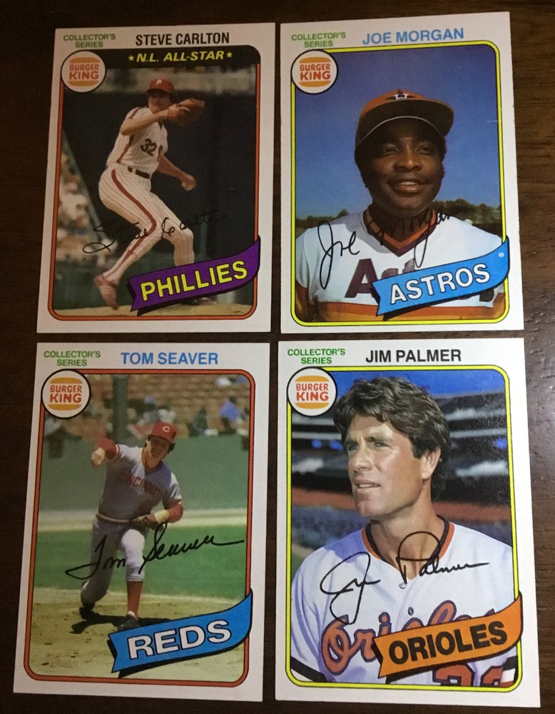 1980 Topps Baseball Burger King Lot, Pitch Hit & Run, Seaver, Carlton, & More!
