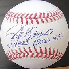 Rafael Palmeiro Autographed OMLB Baseball Inscribed 569 HRs 3020 Hits