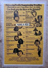 Polynesian Championship Wrestling Poster Bruiser Brody vs The Sheik