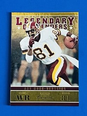 2011 Contenders Art Monk Redskins Gold Legendary Contenders Card #1; #d /100
