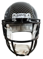 DREW BREES SIGNED NEW ORLEANS SAINTS FULL SIZE HELMET BECKETT COA 4W503645 HOF