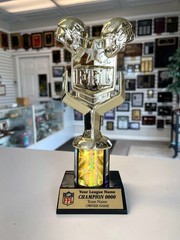 FANTASY FOOTBALL TROPHY 8 1/4&Prime; TALL FREE LETTERING NEW! YOUR COLOR PF612 #