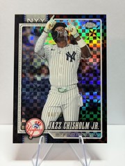 2026 Topps Chrome Baseball #61 Jazz Chisholm Jr Black X-Fractor 4/10