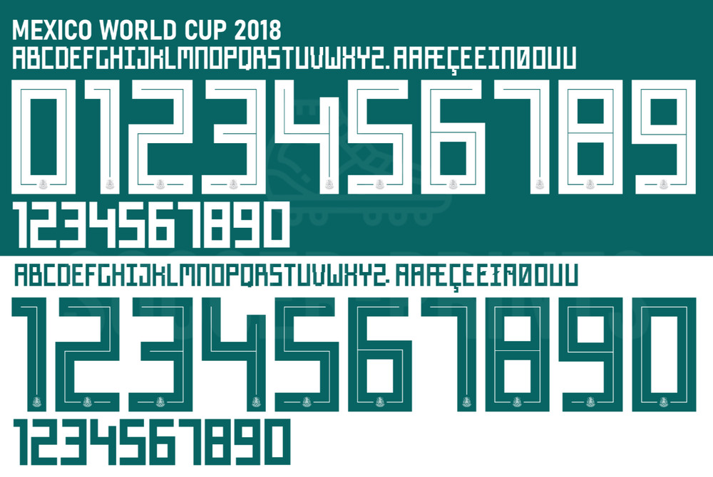 Name&Number Set For Mexico World Cup 2018 Home Football Soccer