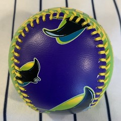 Tampa Bay Devil Rays 1998 Play By Play Purple Neon Green Souvenir Baseball Ball