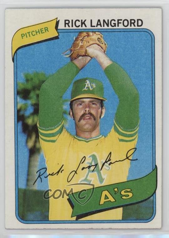 1980 Topps Rick Langford #546 1g62