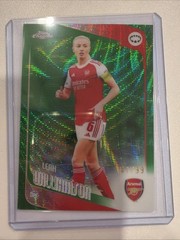 2025-26 TOPPS CHROME UEFA WOMEN&rsquo;S UWCL GREEN WAVE LEAH WILLIAMSON /99 ARSENAL