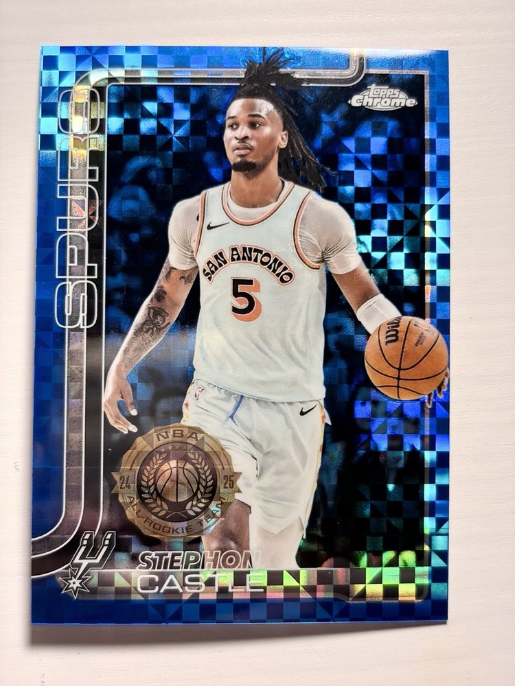 2025-26 Topps Chrome – Stephon Castle #228 Blue X-Fractor