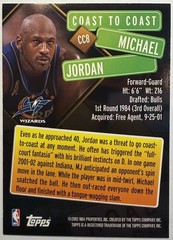 2002-03 Topps – Michael Jordan Coast to Coast #CC8 Washington Wizards/ Bulls HOF