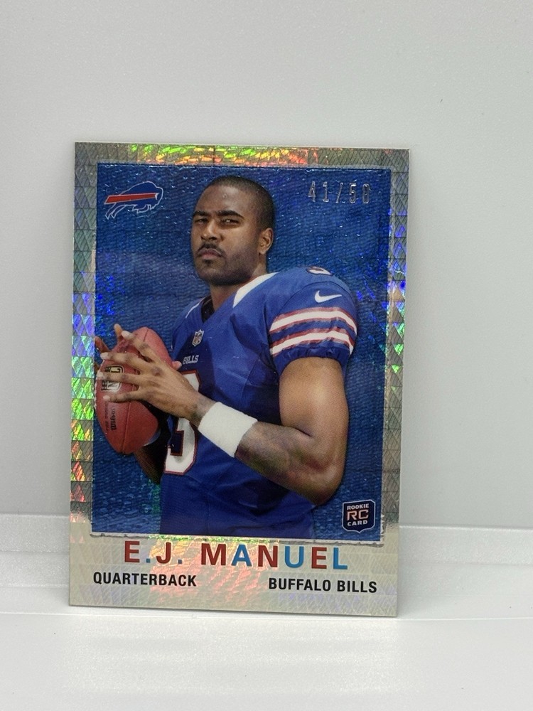 2013 Topps Chrome 1959 Design Mini Prism Refractor 41/50 EJ Manuel Rookie RC
