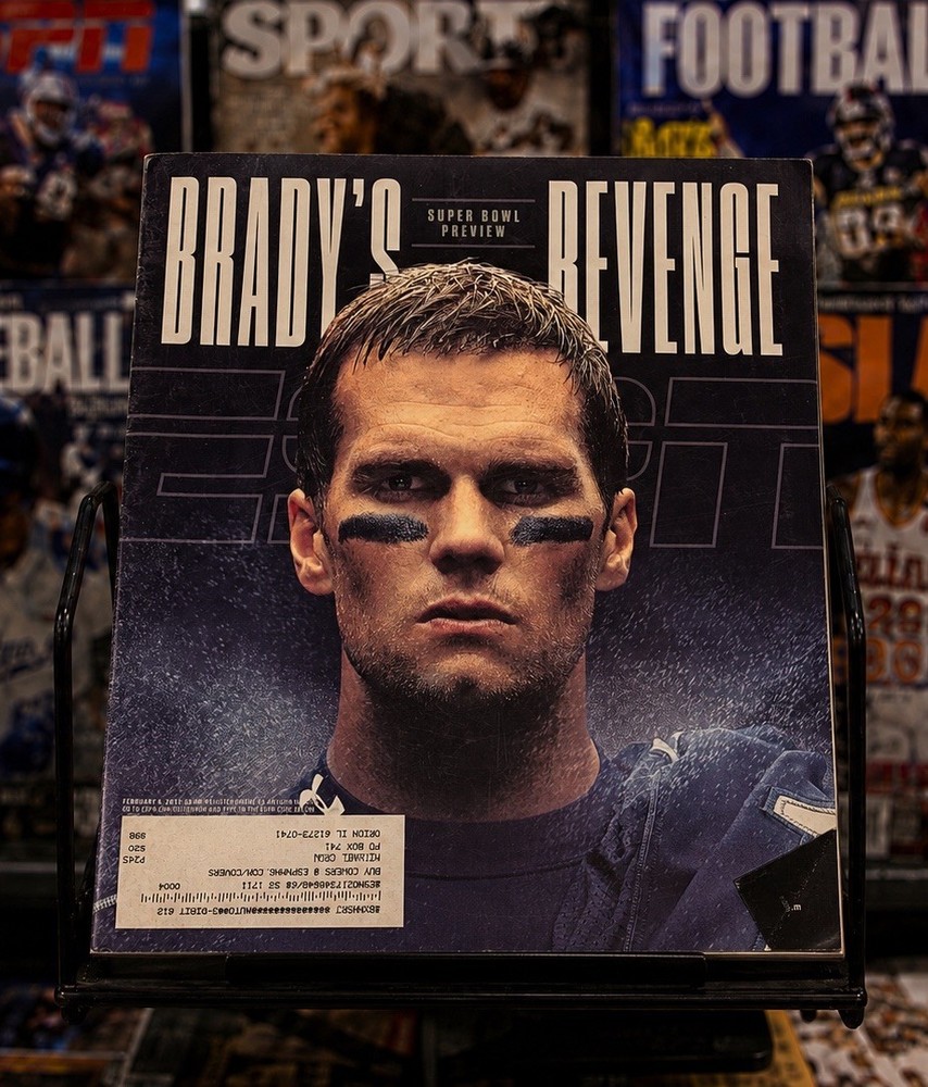 ESPN The Magazine Brady&rsquo;s Revenge Super Bowl Preview Football Tom Brady Issue