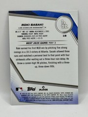 2025 Bowmans Best – Roki Sasaki – Laser Refractor /350 – RC – Dodgers – Rookie