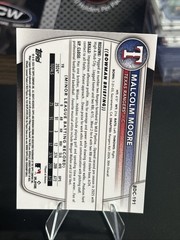 2025 Bowman Chrome Prospects Gold Geometric Refractor Malcolm Moore 19 /50